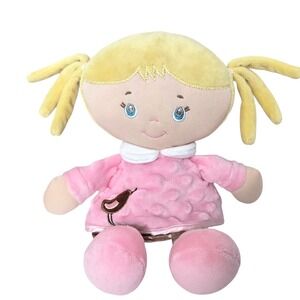 Kids Preferred Samantha Plush Doll‎ 8" Blonde Pink Minky Dress Baby Lovey 2012